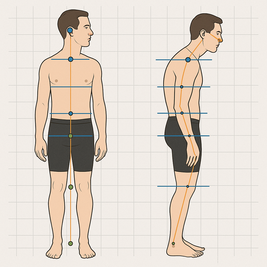 Postural alignment illustration